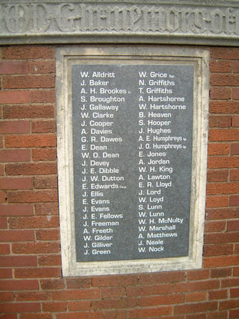 Moxley War Memorial. 