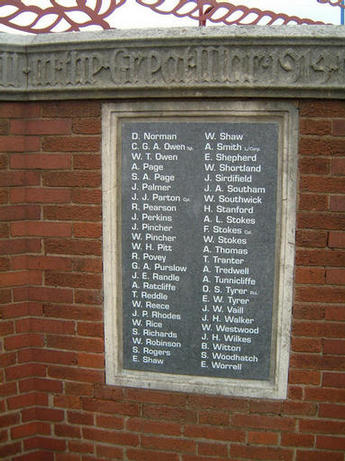 Moxley War Memorial. 