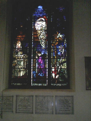 St Peter's Church War. Stained glass window.