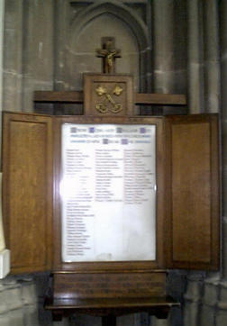 St Peter's Church War Memorials. 