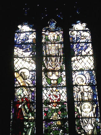 St Peter's Church War. Stained glass window.